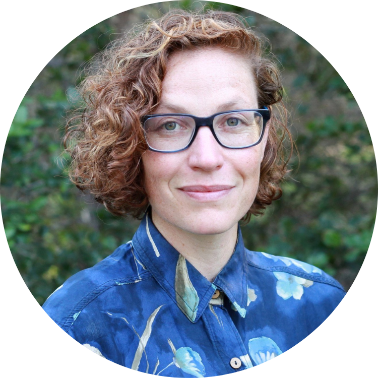 Picture of Sophia Sobko. Sophia appears in front of a nature background wearing a blue shirt with flowers and glasses.