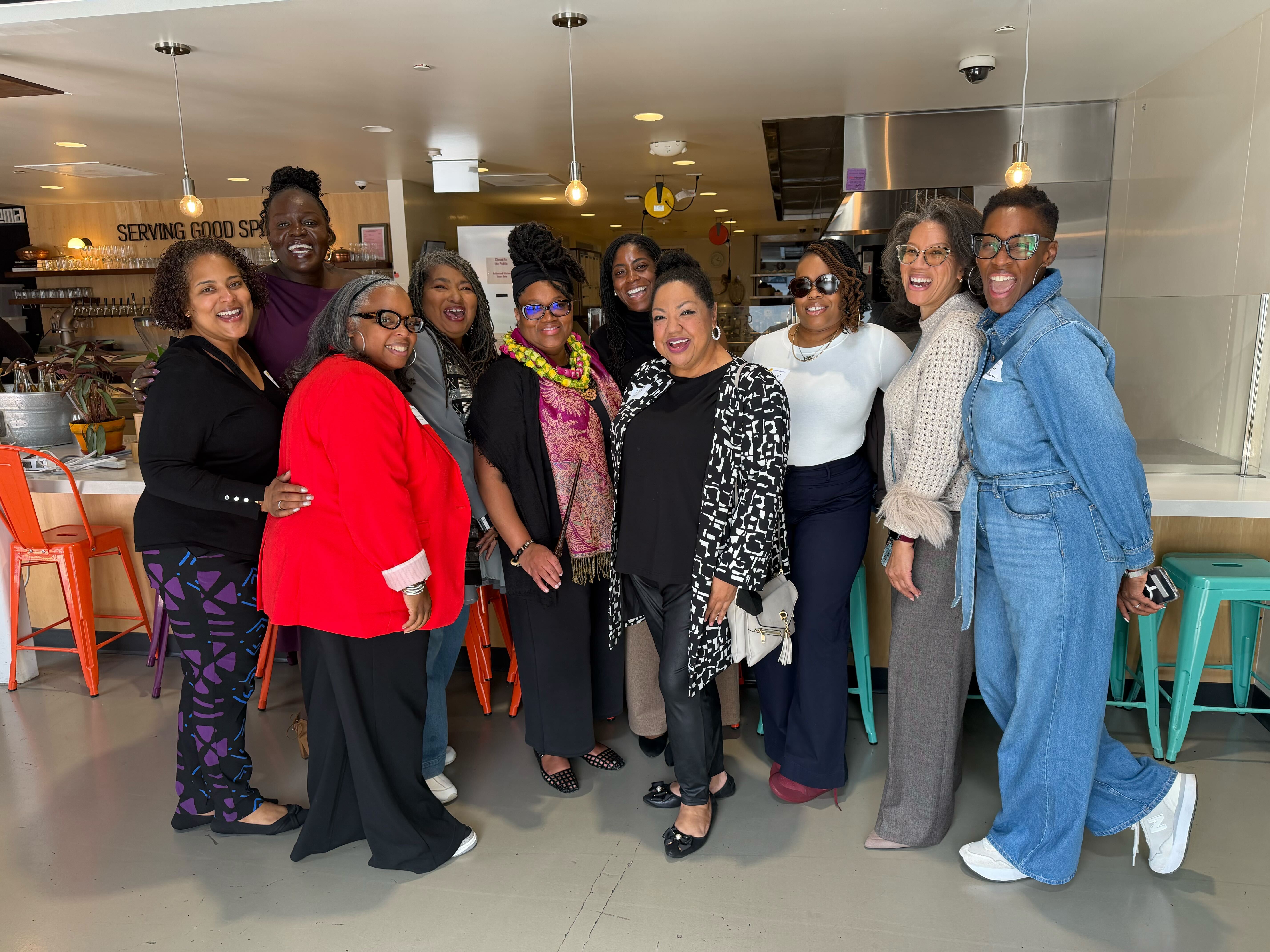 Friends, colleagues and community members celebrate CC during a Welcome Reception in the Bay Area